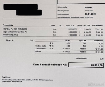 Apple iPad Pro 12,9” (4. generace) 256 GB + Magic Keyboard - 4