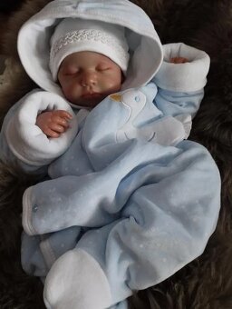 Modrý plyšový overal zn.Sardon - 4