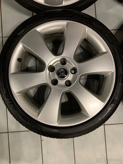 Alu kola Škoda R18 5X112 LETNÍ PNEU 225/40 R18 LUNA - 4