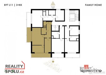 Prodej, byty/3+kk, 72.25 m2, Měděná 3064/5, Jižní Předměstí, - 4