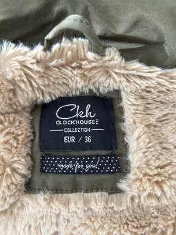 Khaki parka značky Clockhouse, vel. S - 4