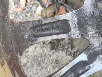 16"rezerva kusový alu disk 5x100 origo Fabia 2 Roomster - 4