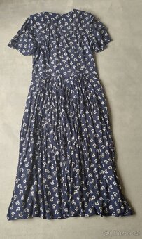 Letní šaty dlouhé kytičkované s rukávkem - 4