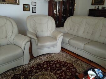 Prodám sedací soupravu Bergen kožená 3+1+1 - 4