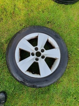 4x AL kola 15" Škoda original + pneu letní 185/60 R15 - 4