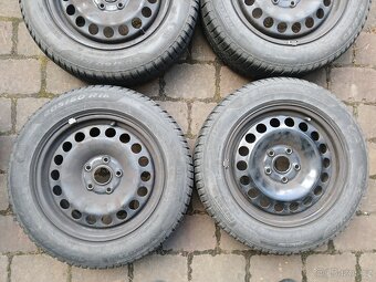 Plechová kola,sada,5x112,ET48,PIRELLI,205/60 R16,2x8,5/2x7mm - 4