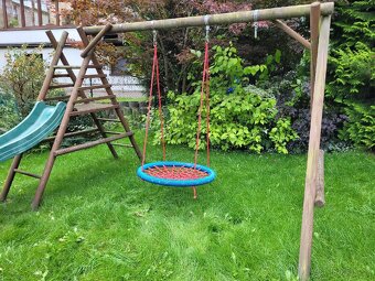 Zahradní detská skluzavka / houpačka - 4