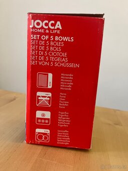 Sada pěti skleněných misek - 4