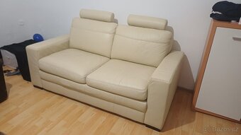 Kožená rozkládací sedačka - 4