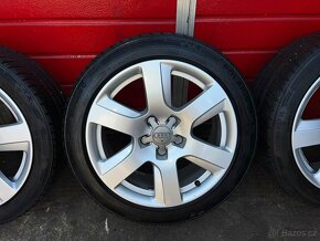 Original ALU kola Audi 17" 7,5J ET37 + zimní pneu 225/45/R17 - 4