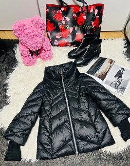 🌸Tessuto🌸krásná moderní sexy černá teplá bunda vel. S - 4