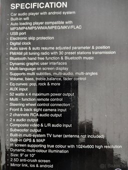 10"android dotykové rádio - 4