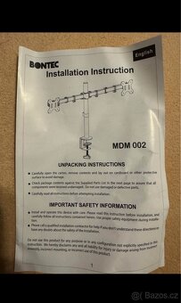 STOLNÍ DRŽÁK PRO DVA OTOČNÉ MONITORY 13- 32 PALCE - 4