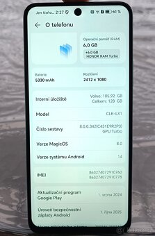 Mobilní telefon HONOR X7b / 6 GB RAM / 128 GB / Android 14 - 4