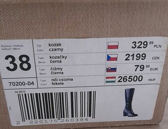 Kožené kozačky Lasocki vel.38 - 4