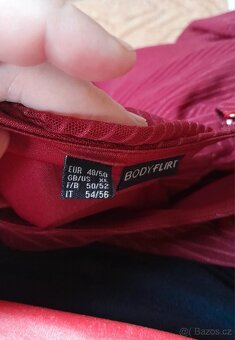 Červené šaty, velikost 48/50 - 4