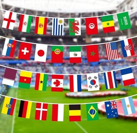 2 sady vlajek 32 zemí MS fotbal 2022 - 4