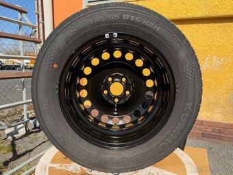 Letní plechová sada 5x100 + pneu 185/65/15 Fabia Polo Ibiza - 4
