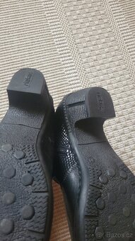 Kožené polokozačky RIEKER - vel. 39 - 4