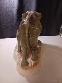 Porcelánová soška sloni - Hertwig - 4
