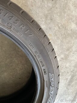 prodám letní pneumatiky 225/45/17 Dunlop a Continental sada - 4