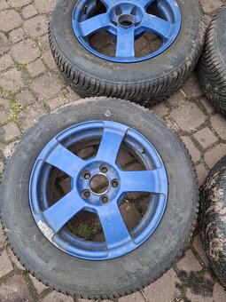 Alu 6,5jx15 se zimními pneu 195/65 R15 - 4