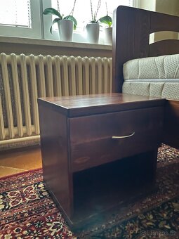 Postel z masívu i s matrací 90x200 cm - 4