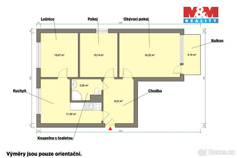 Prodej bytu 3+1, 59 m², Mariánské Lázně, ul. Hroznatova - 4