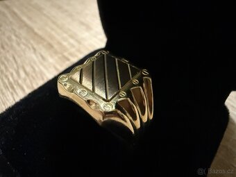 Panský zlatý prsten 6,63g 585/1000 - 4