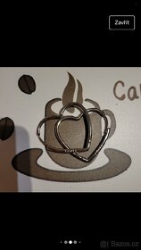 Nové dámské stříbrné náušnice srdce srdíčka 925 - 4