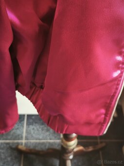 Nová saténová bunda 42/44 růžová - 4