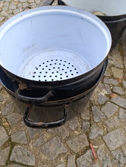 Hrnec smaltový starý - 4