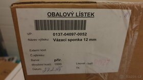 Vázací sponka 12mm cca 1900ks - 4
