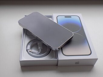 APPLE iPhone 14 Pro 128GB Silver - ZÁRUKA - TOP STAV - 4