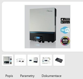 Kombi měnič , střídač Axpert MAX 48V 7200W PAR-B - 4