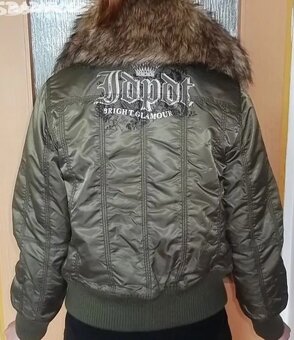 Dívčí zimní bunda-bomber, 12 let, 158 cm - 4
