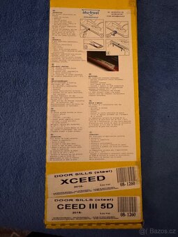 Nerezové ochranné kryty prahů Kia Ceed III - 4