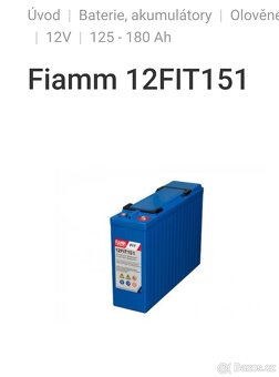 Trakční baterie Fiamm FIT151 150 ah - 4