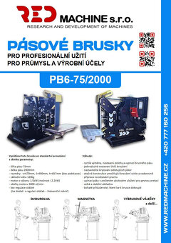 PÁSOVÁ BRUSKA PB6-75/2000 - 4