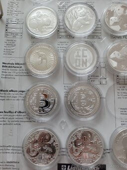 1 Oz a 2 Oz stříbrné a meď investiční mince - 4