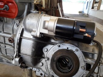 Zástavba starteru s planetovým převodem do agregátu Š120 - 4