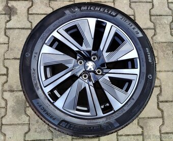 Alu kola originál Peugeot 2008 4x108 R18 KRÁSNÁ SADA - 4
