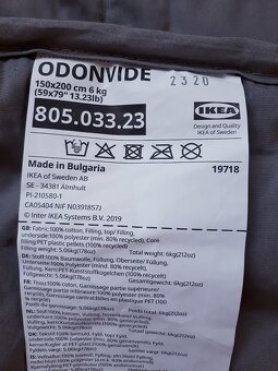 TĚŽKÁ PŘIKRÝVKA 150 x 200 cm • IKEA - 4