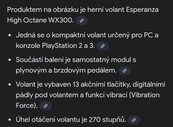 Herní volant na PC/PS2-3 - 4