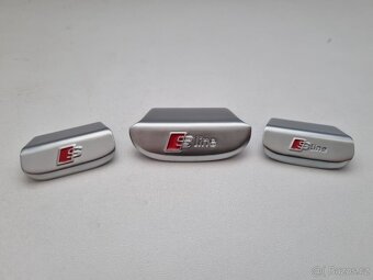 AUDI SLINE LOGO EMBLEM ZNAK DO VOLANTU - 4