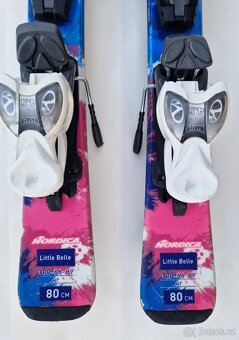 Dětské lyže NORDICA - 80cm s vázáním do 45 kg - 4