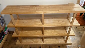 IKEA NORREBO – masivní regál / knihovna (185×121,5 cm) - 4