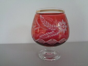 Červená skleničky "Mamince" - 4