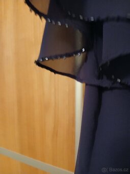 Spolecenske saty vel.46, barva tmavě modrá - 4