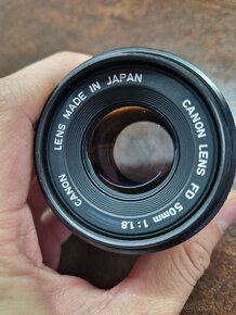 4x Canon FD 50mm 1.8f objektivy - 4
